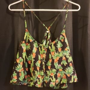 🌵Obey cactus crop top 💜